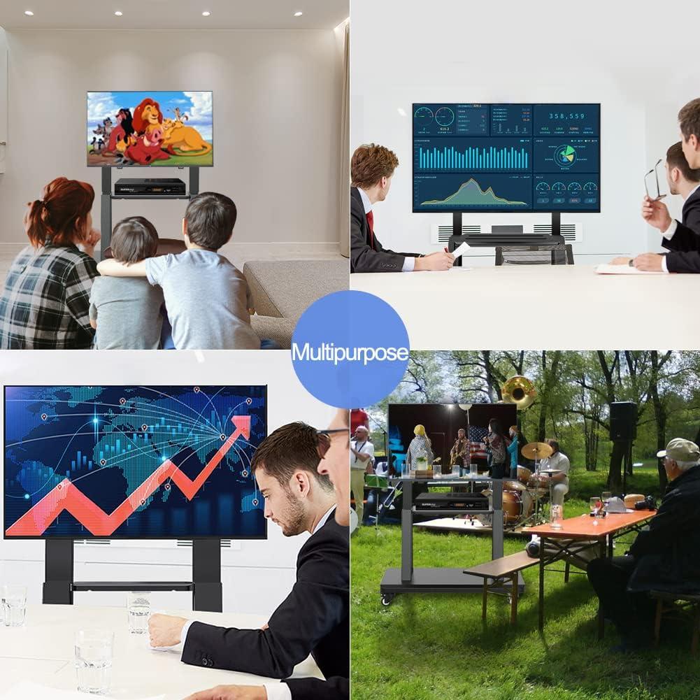 Why We Love hellsehen's Mobile TV Stand: Sturdy, sleek & Smart