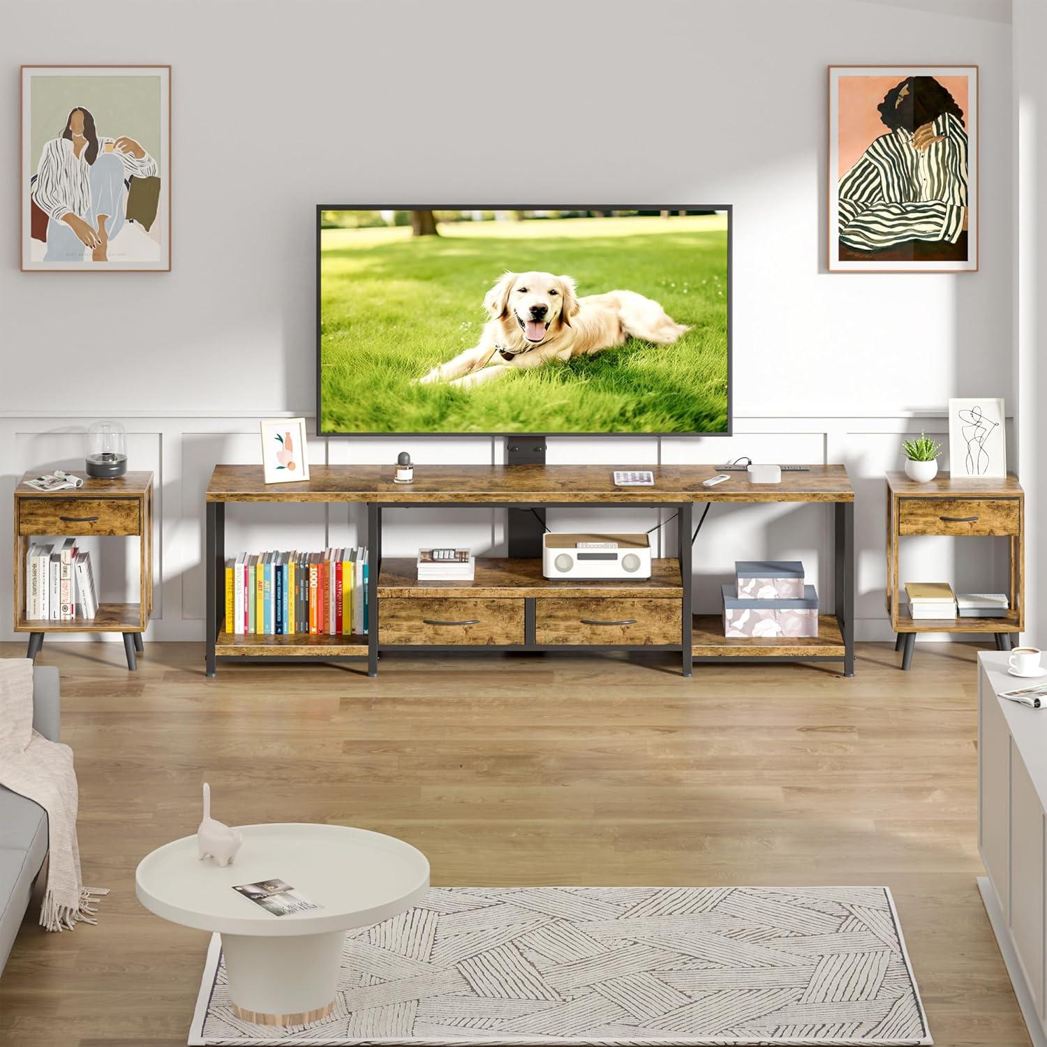 Our Take on the Rustic Brown TV Stand: Style, Storage & Stability
