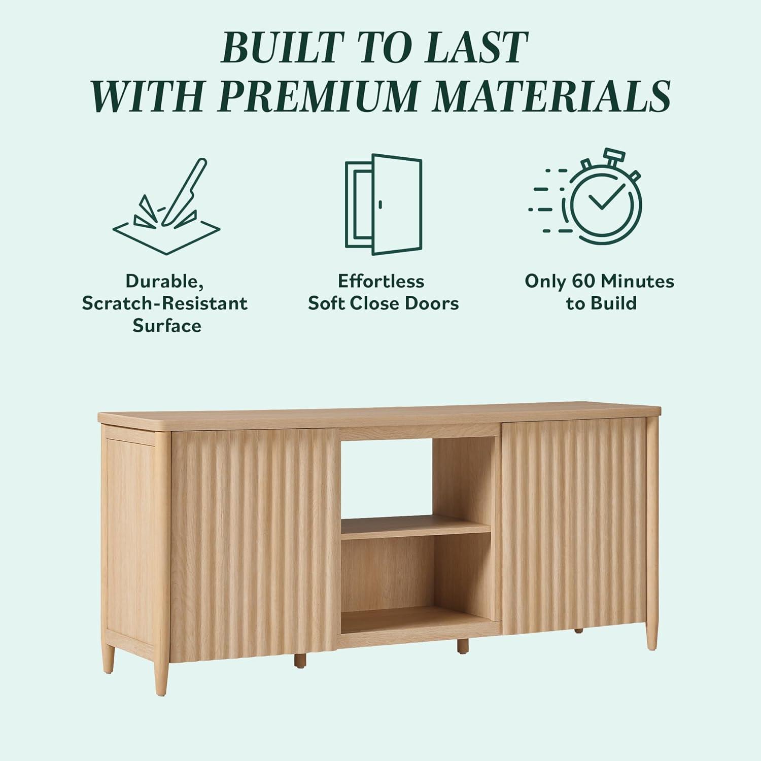 Why We Love the walker Edison Scandinavian TV Stand's Sleek Design