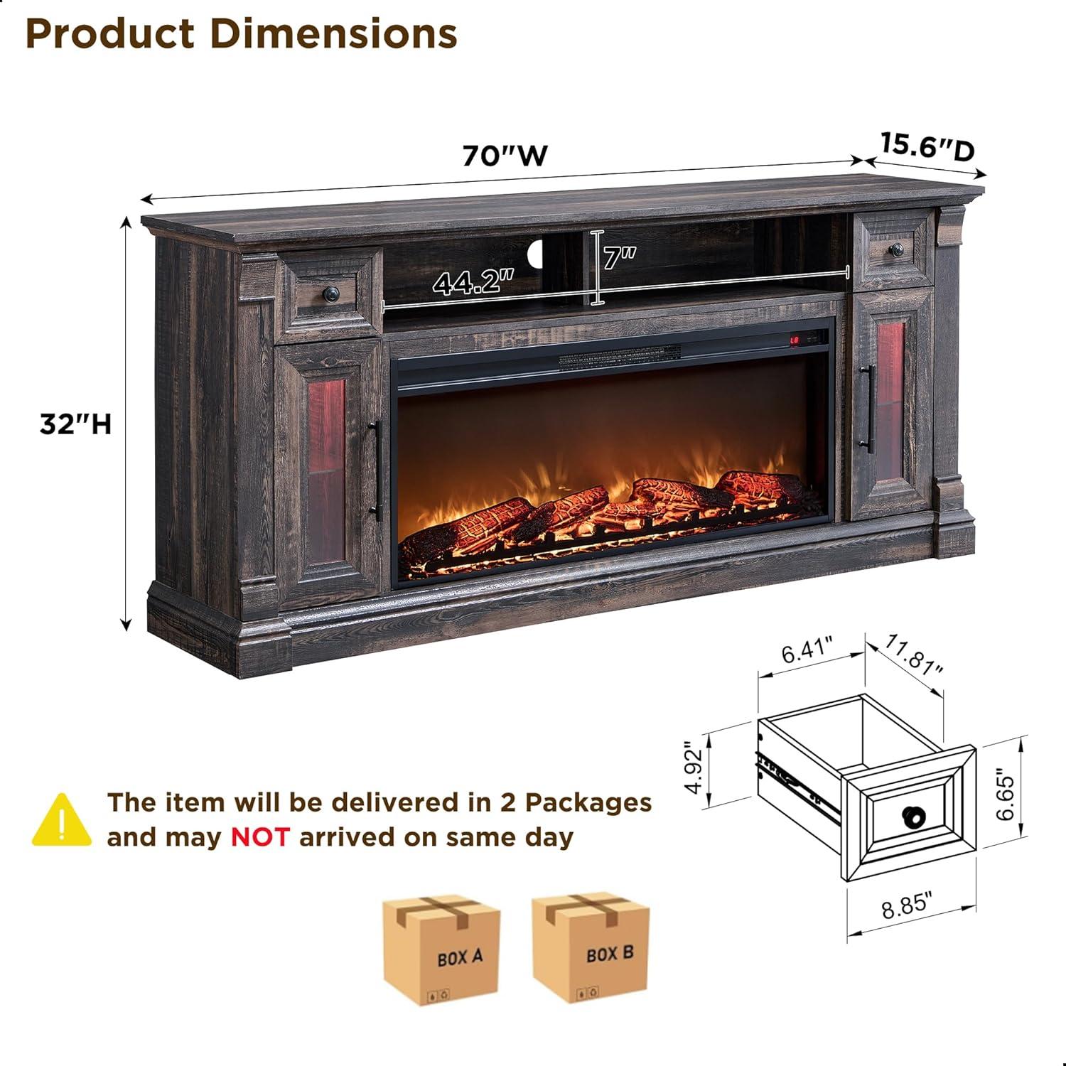 Our Take on the OKD Farmhouse ​Fireplace TV Stand's style & Function