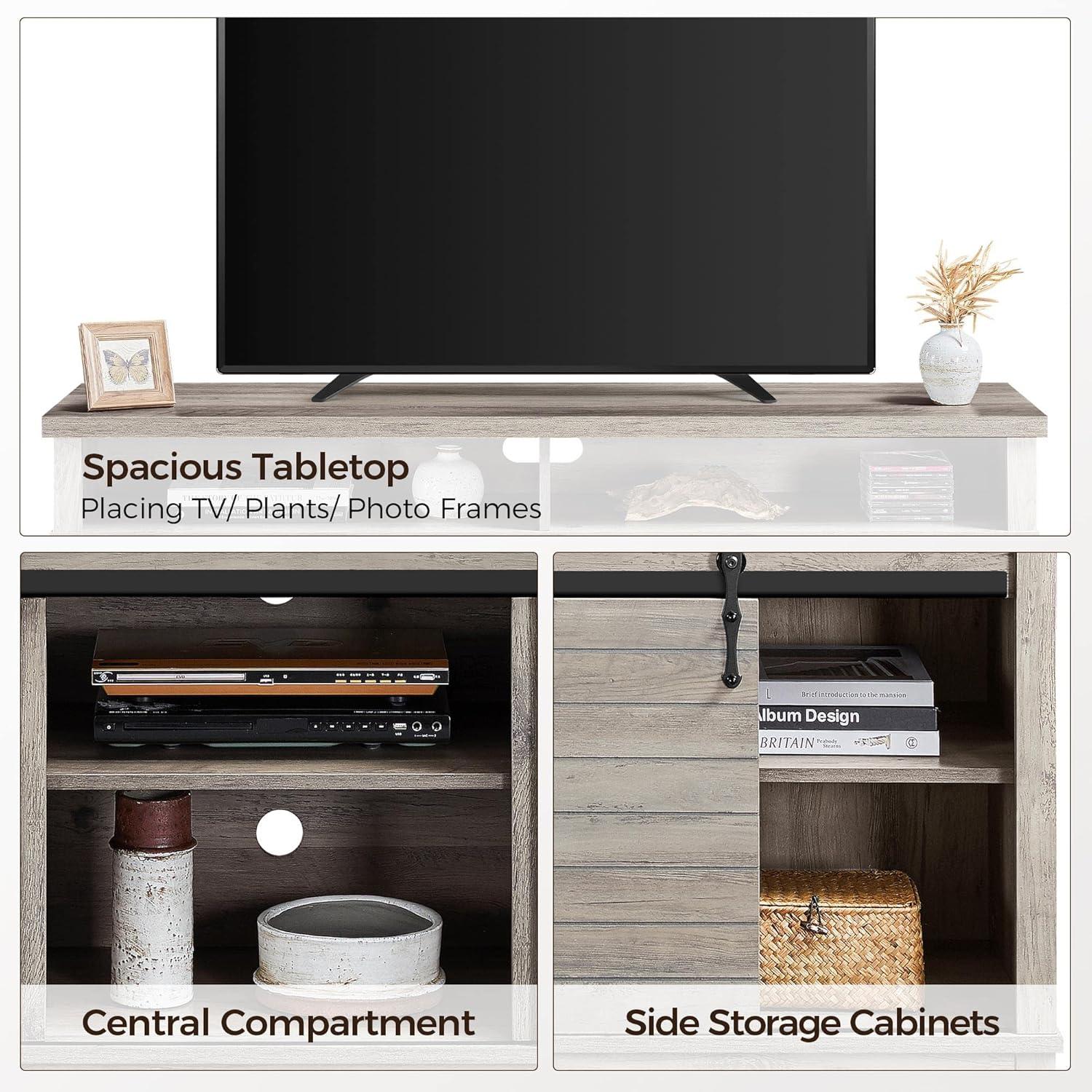 Our Take on Yaheetech's Sturdy Sliding Barn Door TV Stand