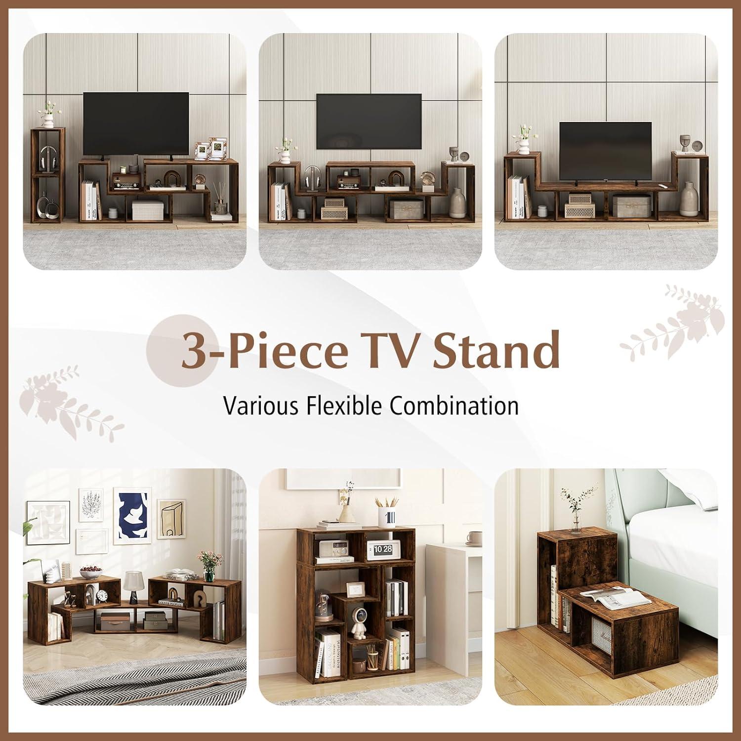 Our Take on the Giantex Free-Combination TV Stand:⁣ versatile ⁣& Stylish