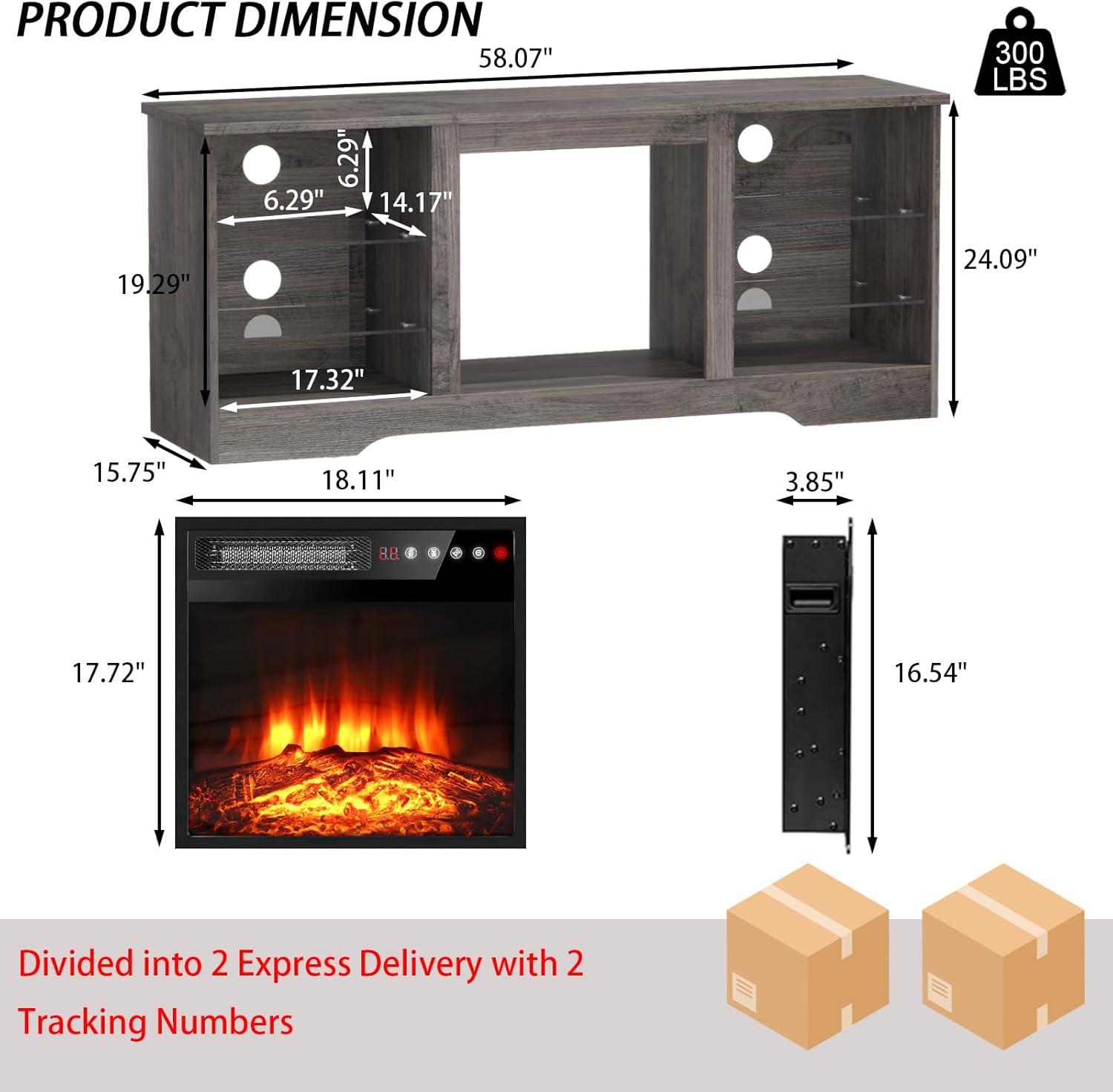 Cozy & Stylish: Our Take on the Fireplace TV Stand with LED Lights