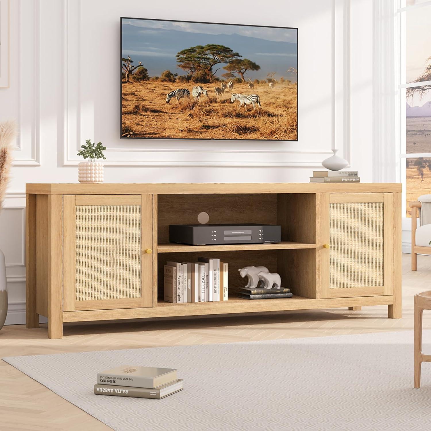 Our Take on the Boho Rattan TV Stand: Stylish & Sturdy Storage