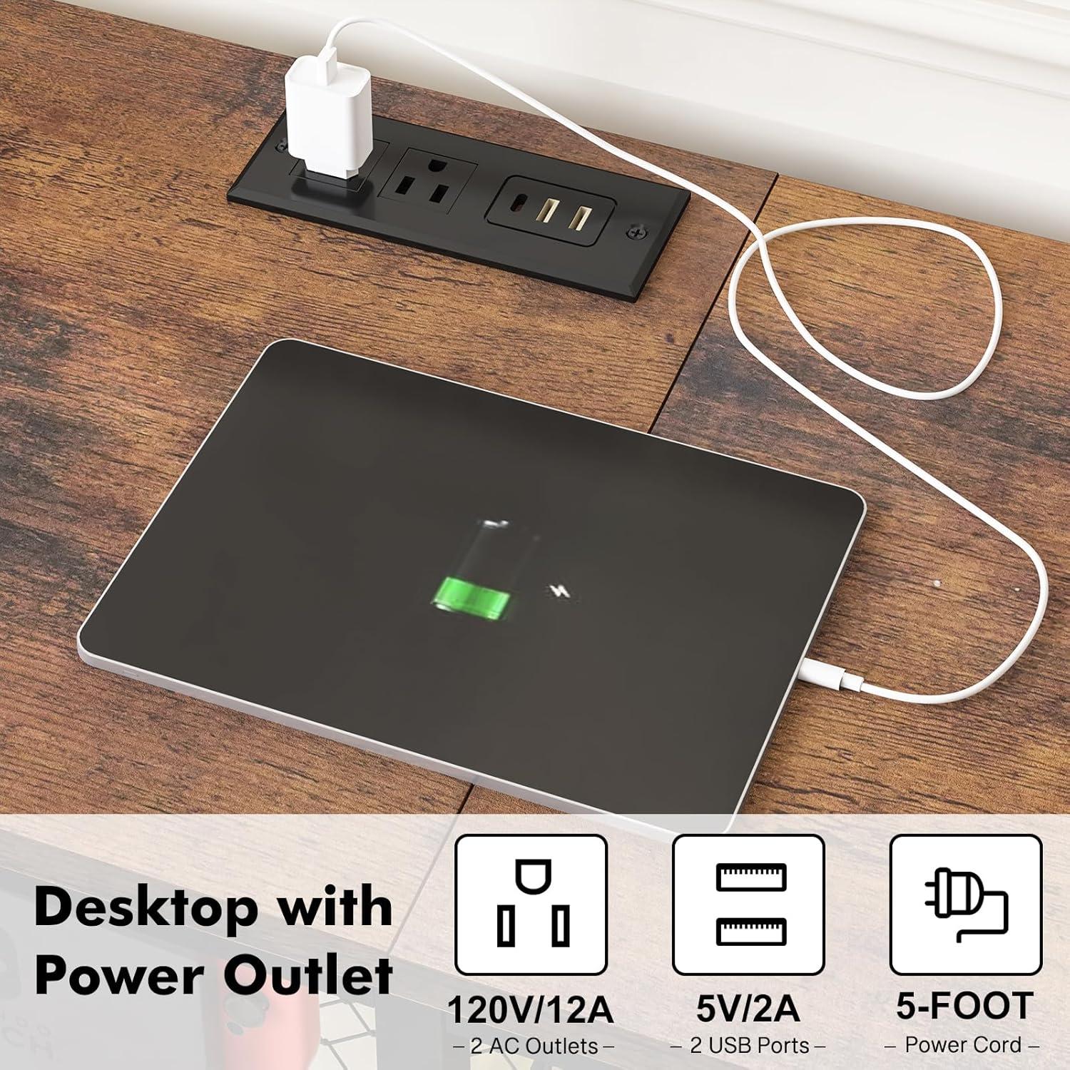 Our Take on the ⁣YGEOMER Rustic ⁣Brown TV Stand for 55