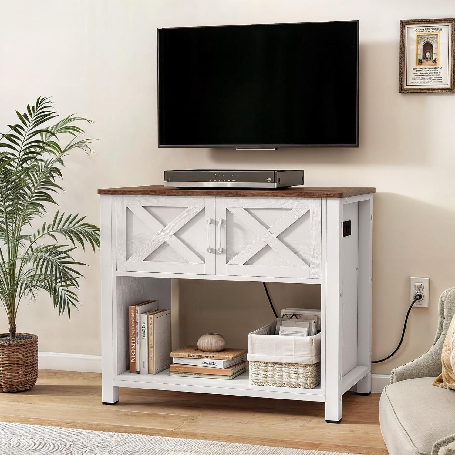Why we Love the YITAHOME Farmhouse TV Stand: Stylish & Sturdy