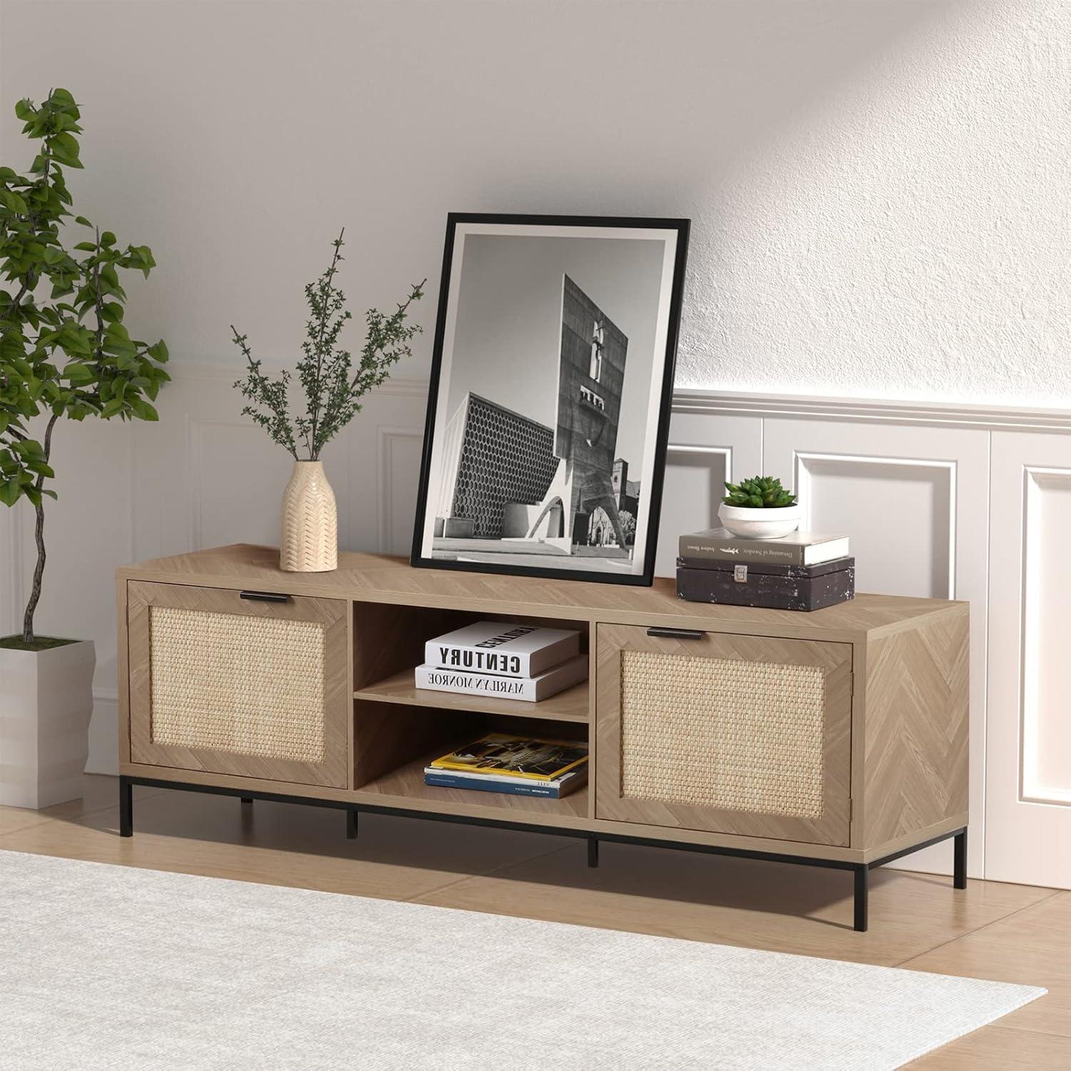 Our Take on the Anmytek Rattan TV Stand: Stylish & sturdy storage