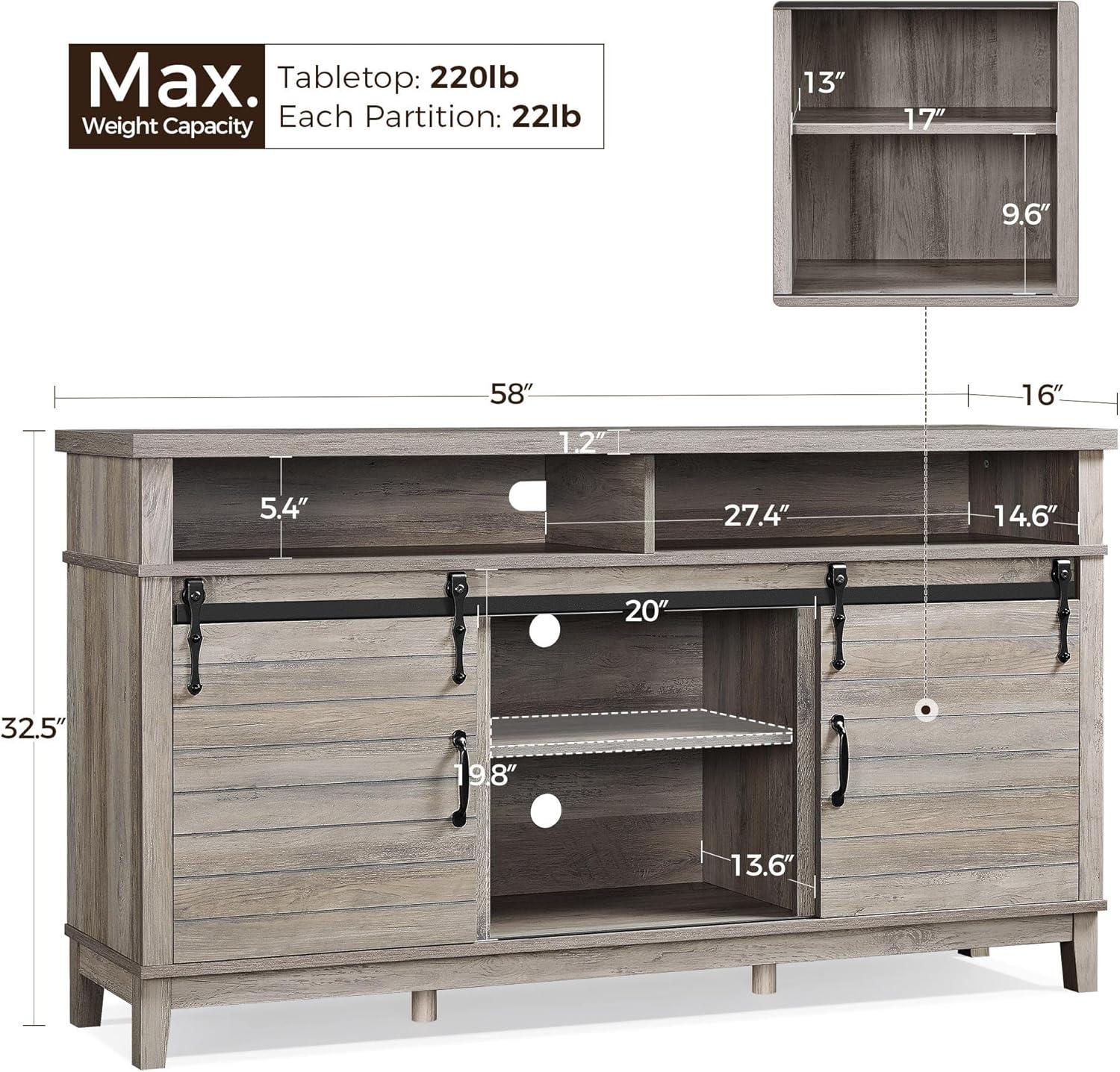 Our Take on Yaheetech's Sturdy Sliding Barn Door TV Stand