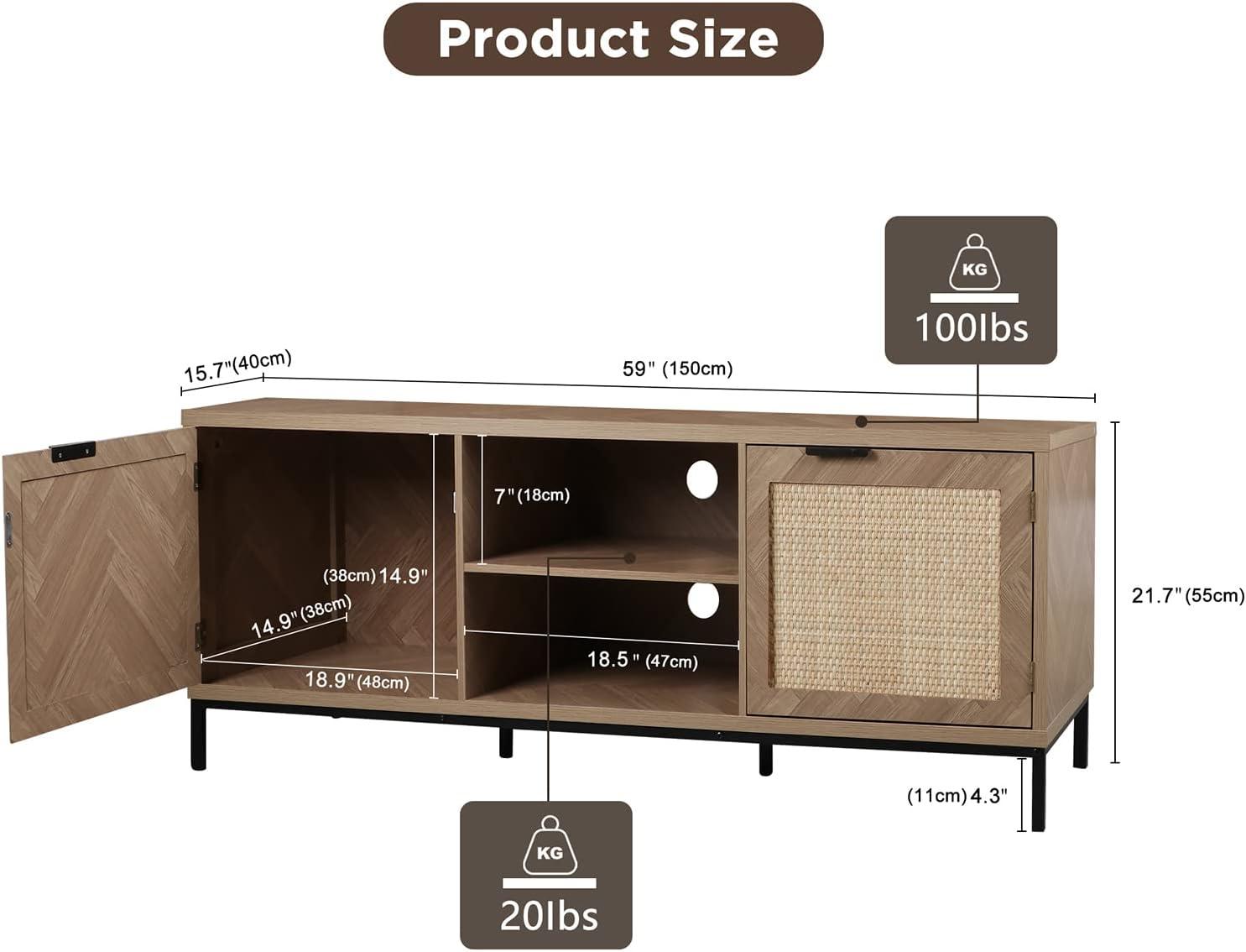 Our Take on the Anmytek Rattan TV Stand: Stylish & Sturdy Storage