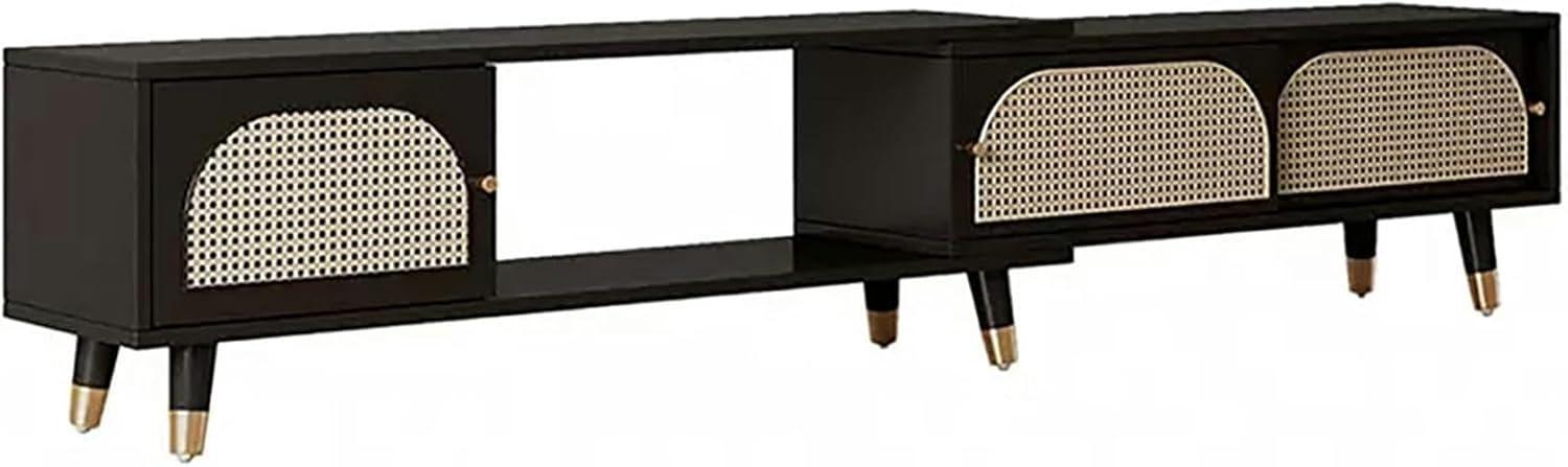 Our Take⁢ on the JIAOCKJIAO Retractable Rattan TV Stand's Stylish Versatility