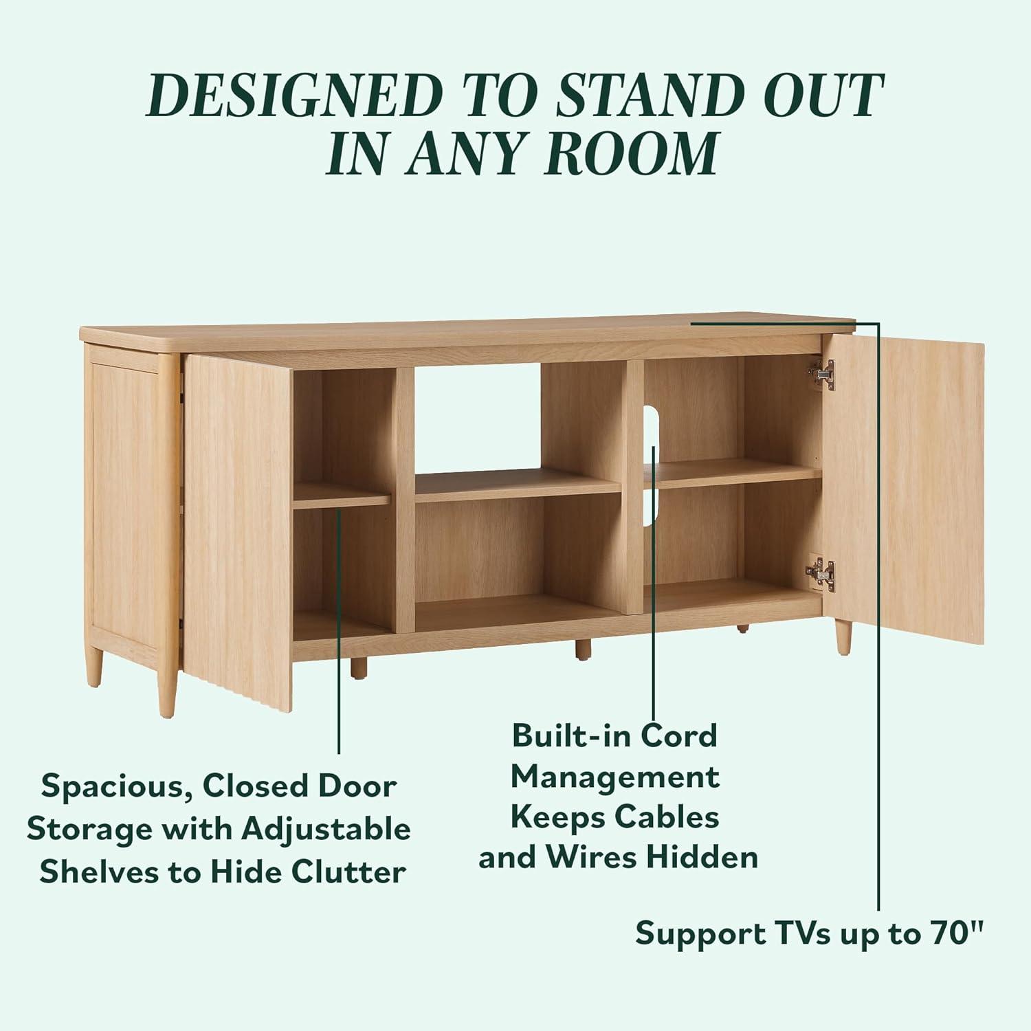 Why We Love the Walker Edison Scandinavian TV Stand's Sleek Design