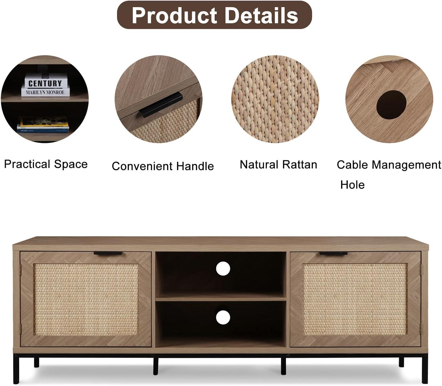 Our Take on the Anmytek Rattan TV Stand: Stylish & Sturdy Storage