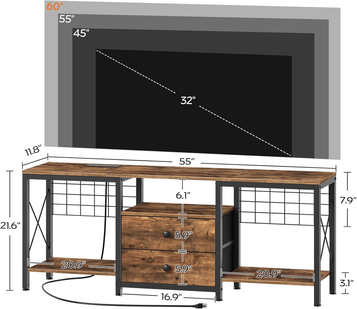 How ​Our TV Stand⁢ with Power⁤ Outlet Keeps Media Neat & Ready