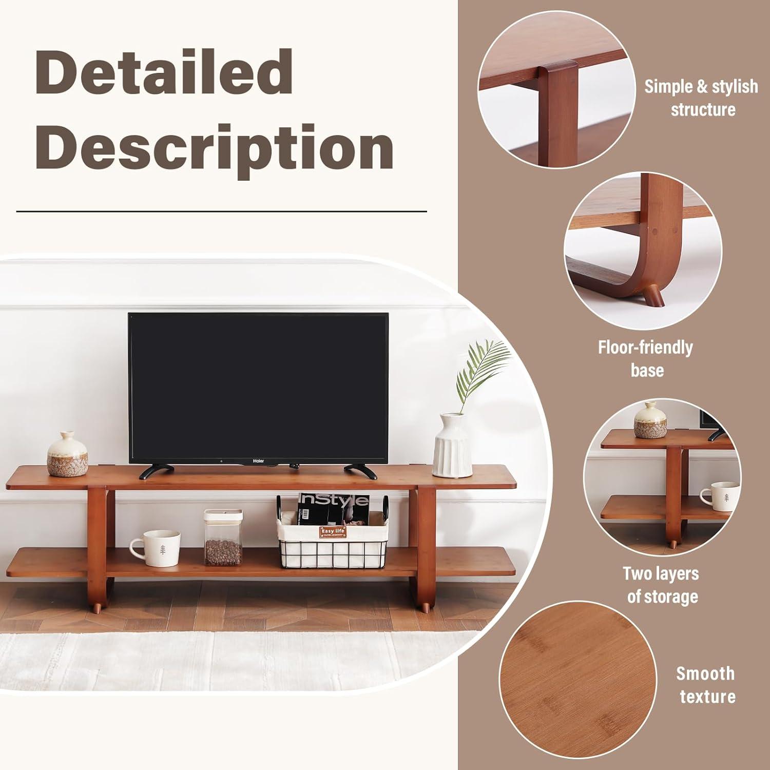 Our Take on the Welnow Bamboo TV Stand: Stylish, ‌Sturdy, &⁢ Simple