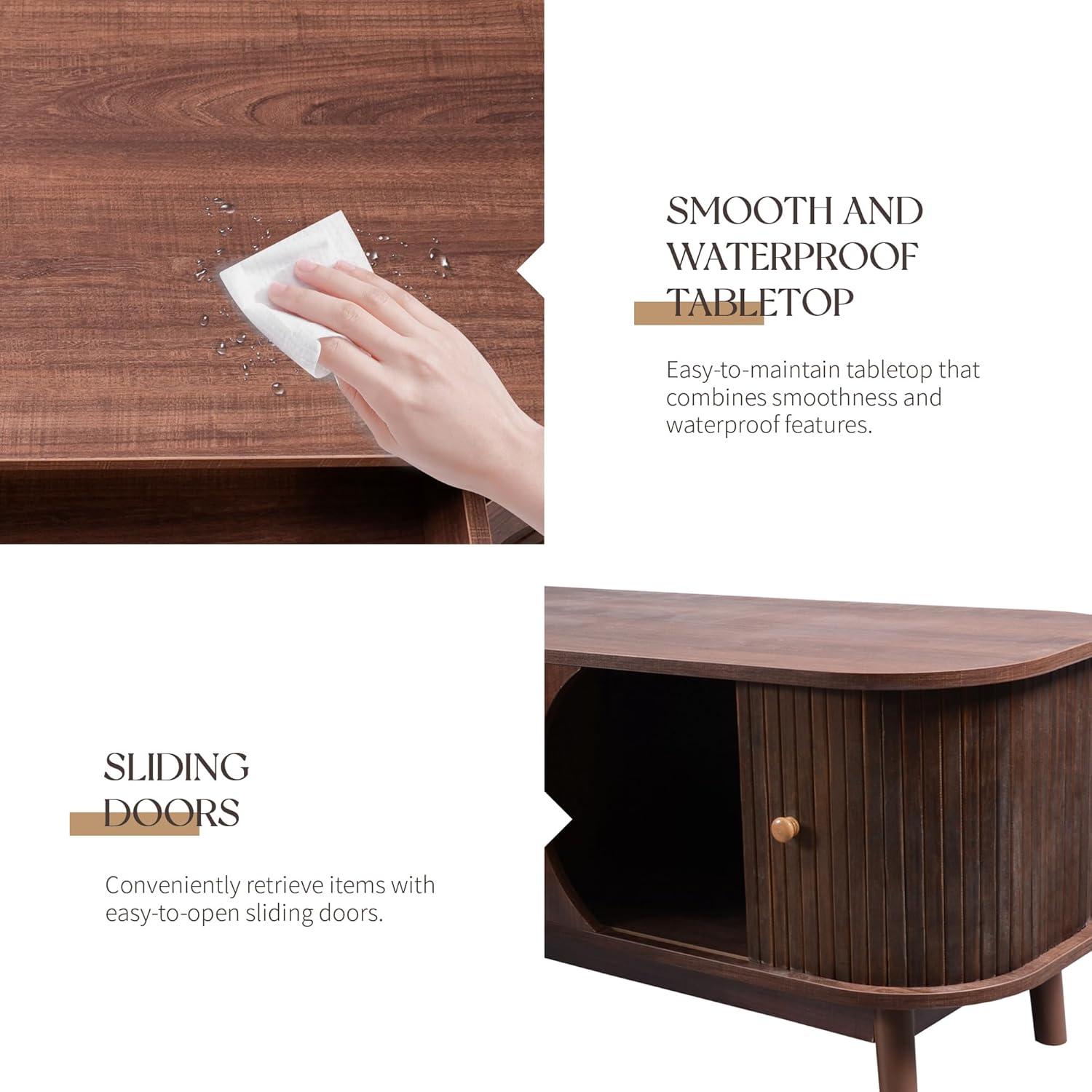 How we Styled Our Living room with Merax's Fluted TV Stand