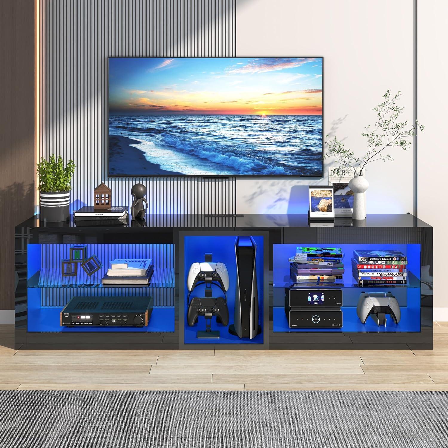 how We Enhanced Our Living Room with Vinctik's LED TV Stand