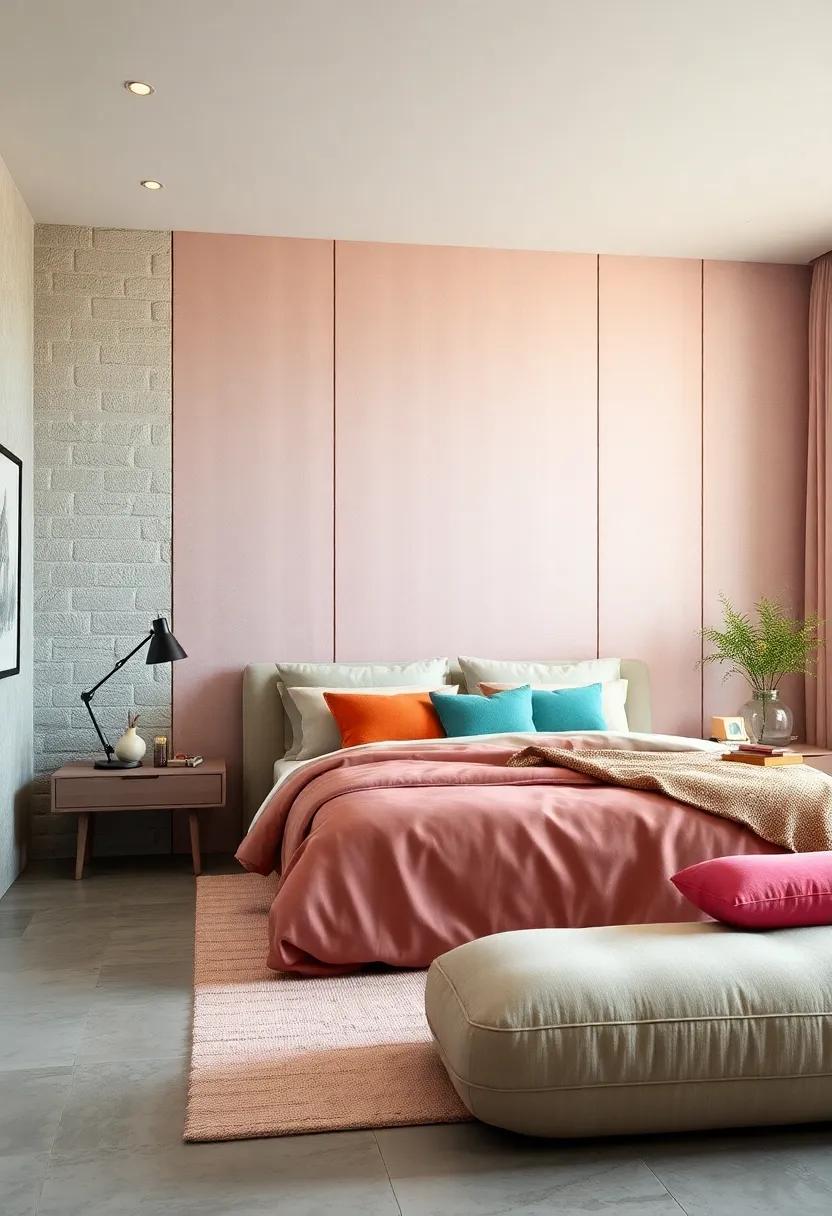 Soft Pastels: use light‍ pastel fabrics to⁢ create a calming accent wall that enhances tranquility and pairs beautifully with robust furnishings