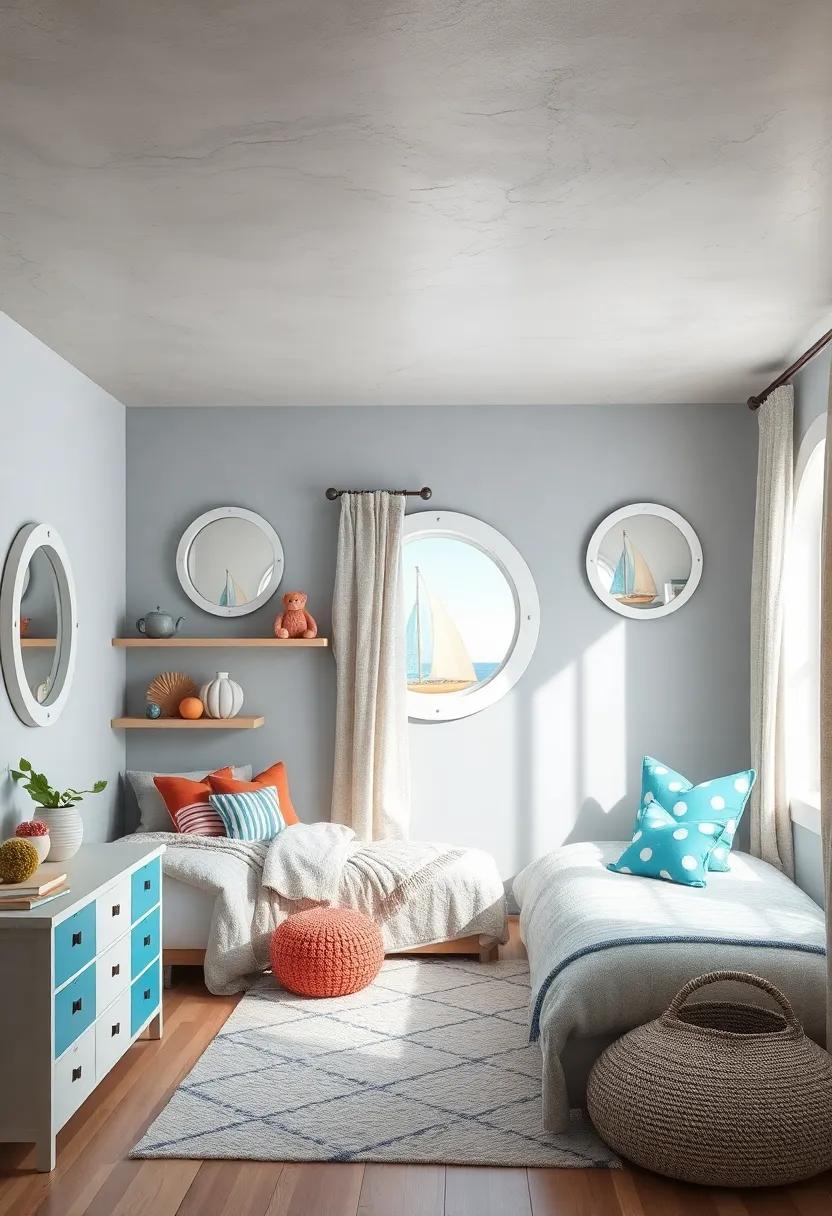 Colorful Buoys: Incorporate painted wood buoys in bright colors as wall art or as playful accents ⁤scattered around the room, evoking the spirit of‌ coastal living