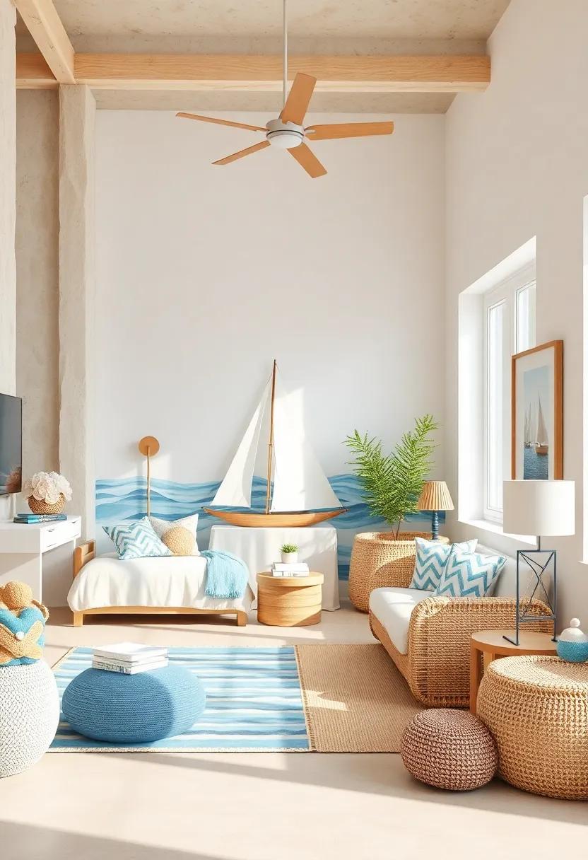 Beachy Color Palette: Opt for a calming ‌palette of soft whites, sandy beiges, and⁢ ocean blues, reflecting the tranquility of the seaside