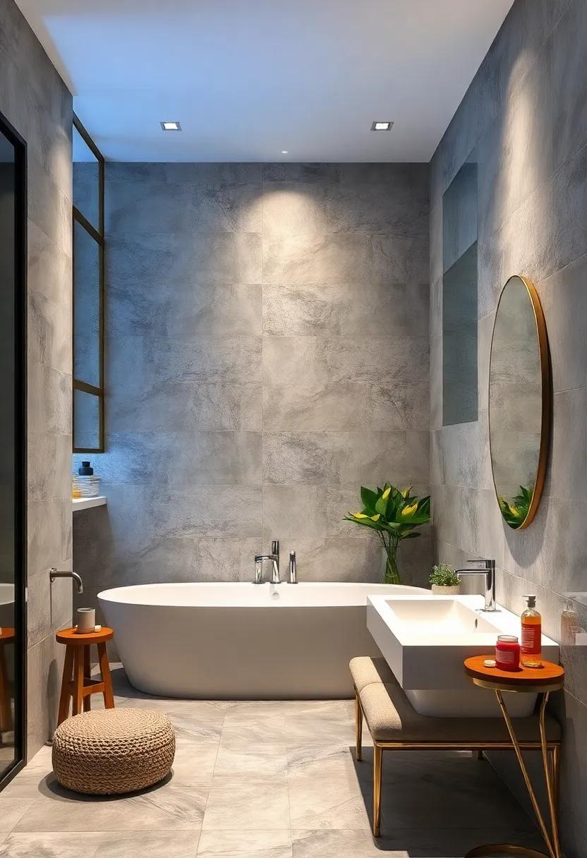 Reflection with⁤ Mirrors: Incorporate​ mirrored tiles to enhance light and give the illusion of ‌a larger space‍ in smaller bathrooms