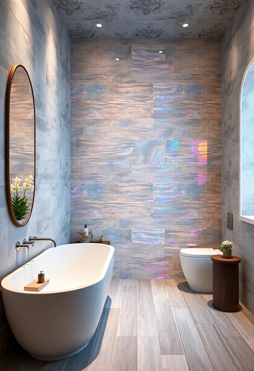 Iridescent Tiles: ​Add a magical⁢ touch with ‌iridescent tiles that shift colors as you move,​ creating‍ a dynamic visual experience