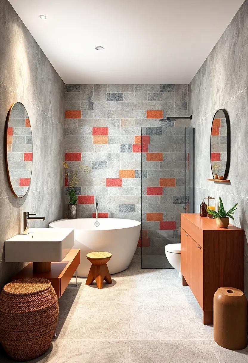 Bright Color‌ Splash: ‍Use brightly⁤ colored tiles in a small accent wall to energize‌ the space and create a ​standout feature