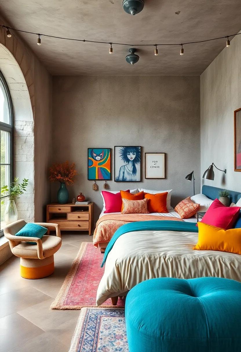 Tailor Your Color Scheme: Choose a color scheme that resonates with you, like coral and teal or mustard and navy, and balance it across fabrics and decor