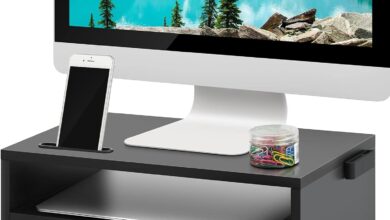 How We Boosted Our Desk Space With The Marbrasse Monitor Stand