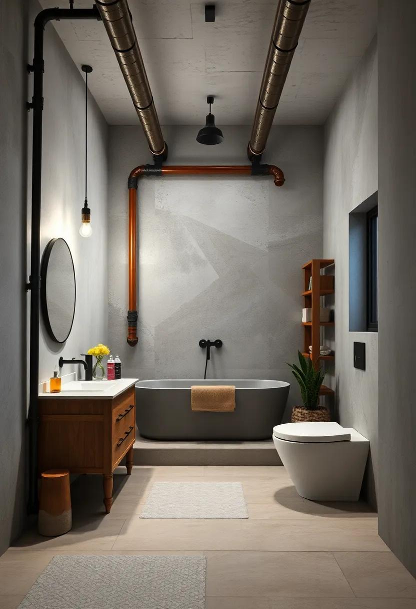 Lighted Pipe Accents: Install LED⁢ lights along‌ the lengths of exposed pipes to create a dramatic lighting effect⁣ while adding safety