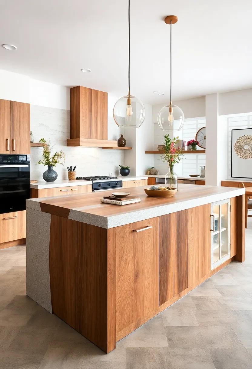 Textured Diversity: Combining wood,‌ metal, and stone finishes,​ this island showcases ⁣a rich variety of⁢ textures, adding depth and interest to the kitchen