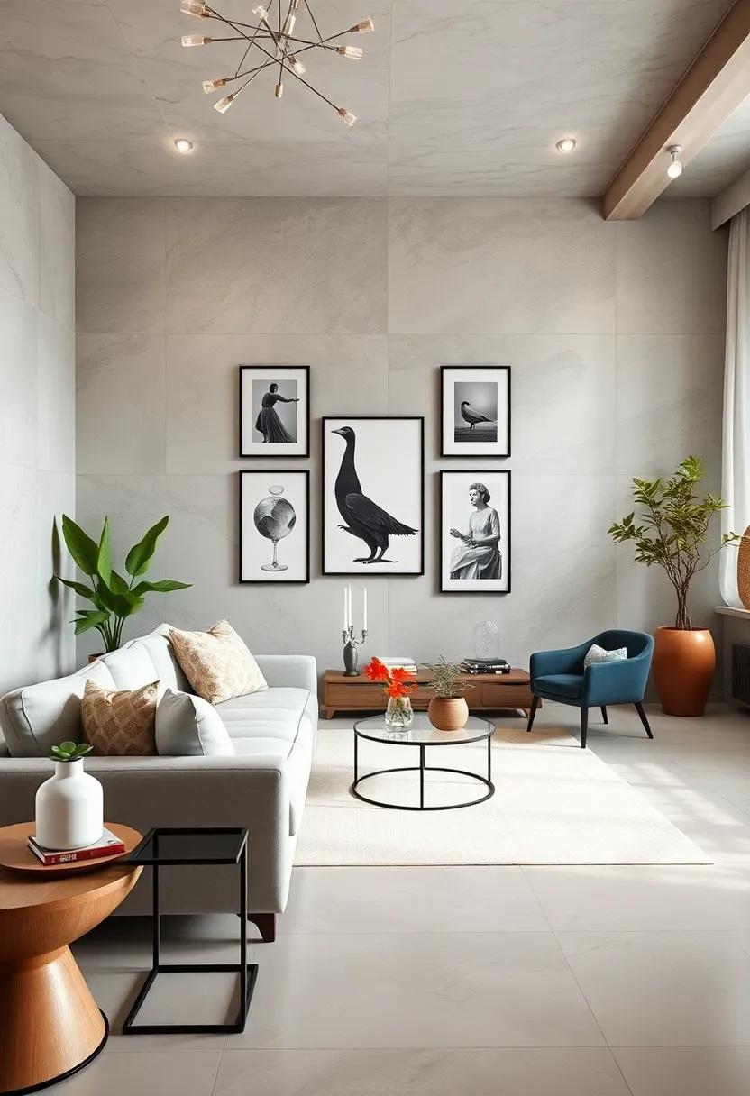 Create a gallery Wall: Arrange framed⁣ prints or black-and-white photos in⁤ simple frames to showcase personal style while maintaining harmony