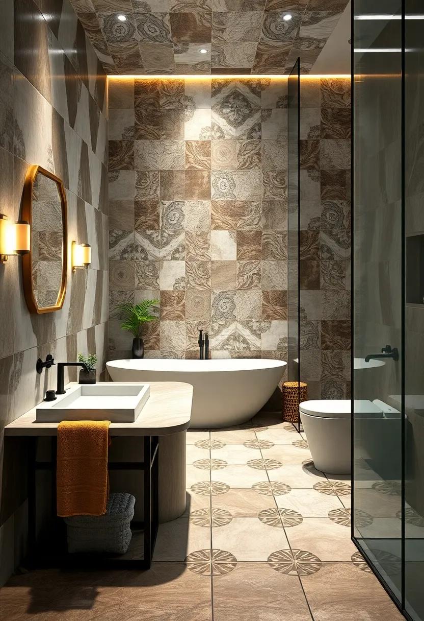 Cement Chic: Delve ‍into the urban aesthetic of ⁤cement⁢ tiles ​that⁣ feature intricate designs, blending durability with artistic ⁤flair ‍for an industrial-meets-luxury vibe