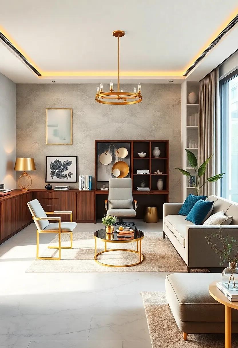 Gold-Custon Furniture: Consider bespoke furniture with gold⁤ accents tailored to your needs,⁣ ensuring ⁣your ‌office is both functional and ​elegantly ‌unique
