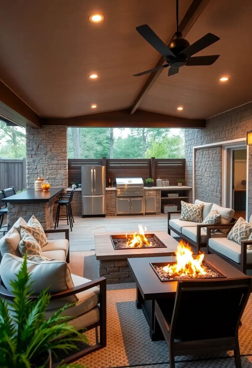 Fire ⁤Pit Comfort: Pair ​your outdoor kitchen with a nearby fire ⁢pit, creating a gathering spot⁤ for roasting marshmallows and sharing stories