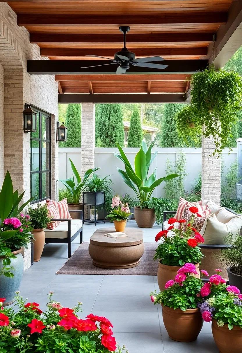 Choose the Right Containers: Select⁤ decorative pots and planters that complement your patio style while providing ample ⁣drainage for your plants
