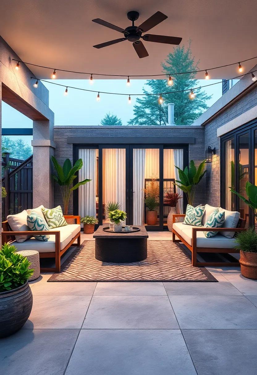 Embrace Cozy Comfort: Add ⁢an‍ outdoor rug and plush‍ cushions to create a welcoming atmosphere‍ for‌ all ‍seasons