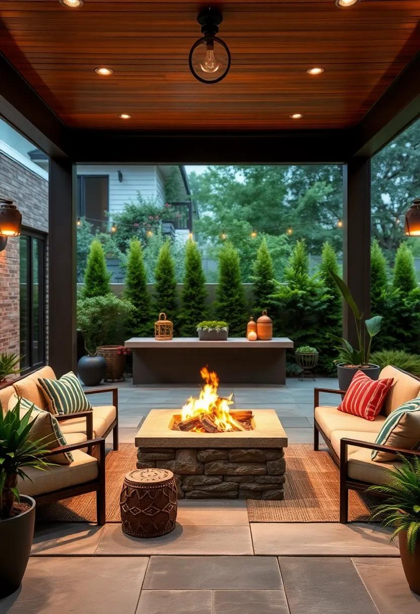 Fire Pit⁣ Fun: Install a fire pit for warmth and ambiance, perfect for gathering with friends on chilly nights