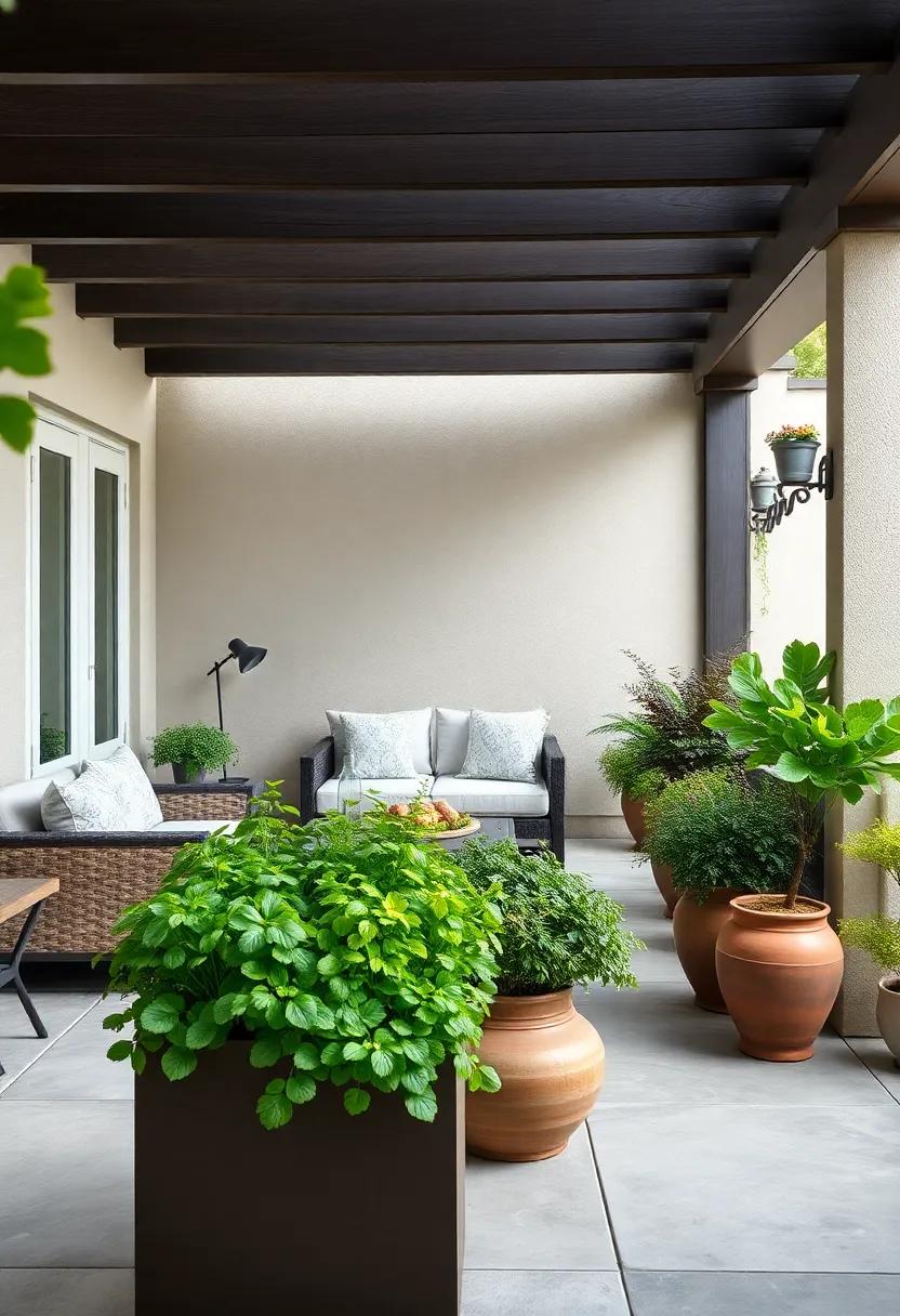 Herb Garden Oasis: Utilize planters for a⁢ year-round herb garden, providing fresh flavors for your culinary adventures