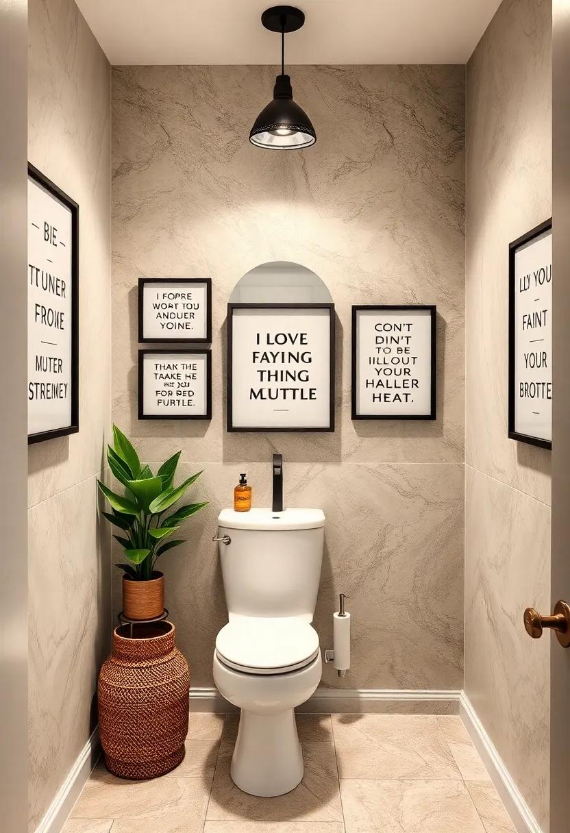 Framed‌ Quotes: ⁢Add‍ inspirational or humorous quotes in stylish ‌frames to personalize your space and create a⁤ welcoming vibe