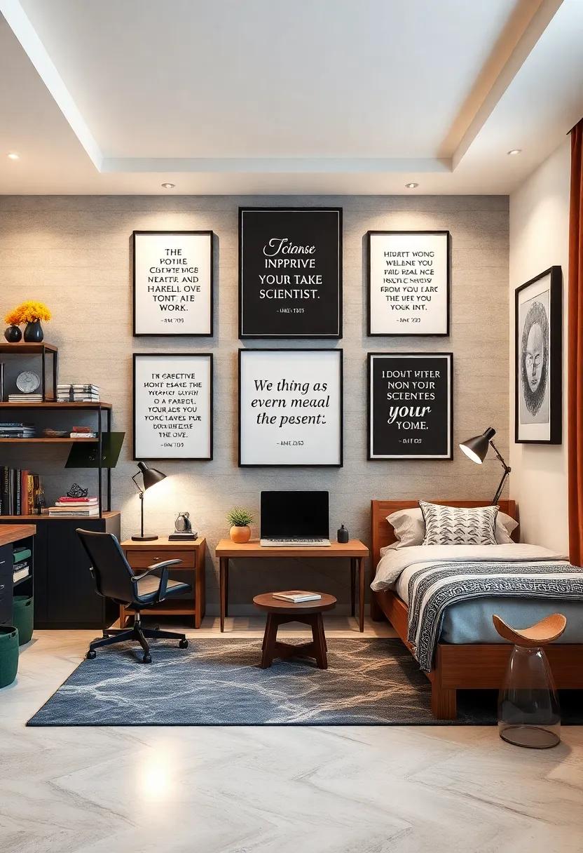 Inspirational ‌Quotes: Frame and hang inspiring quotes from famous scientists and inventors, serving as daily motivation for young minds