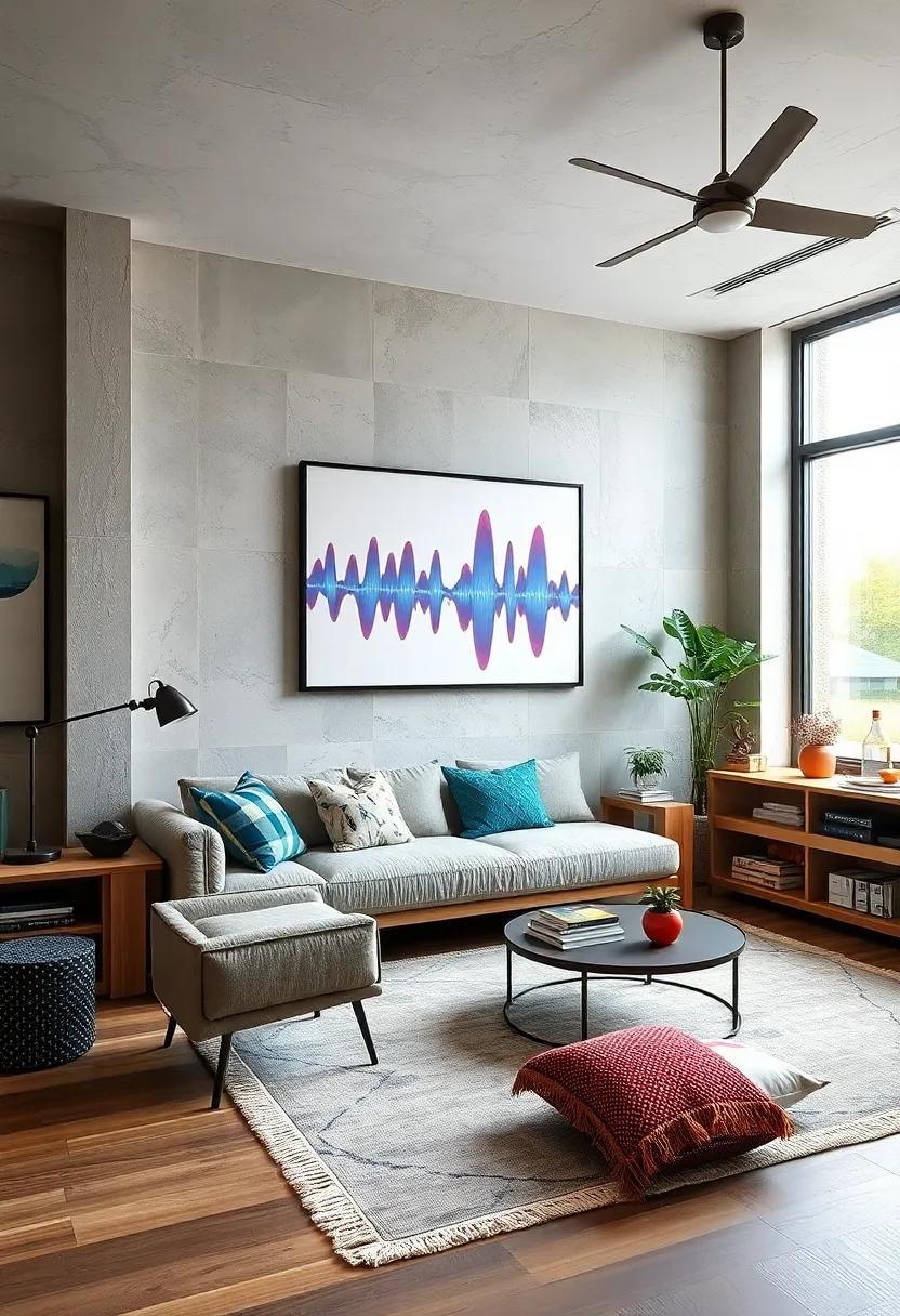 Sound Wave‍ Art: ‌Use sound ‍wave prints or artwork to illustrate the concept‌ of sound and waves, ‍combining aesthetics with science