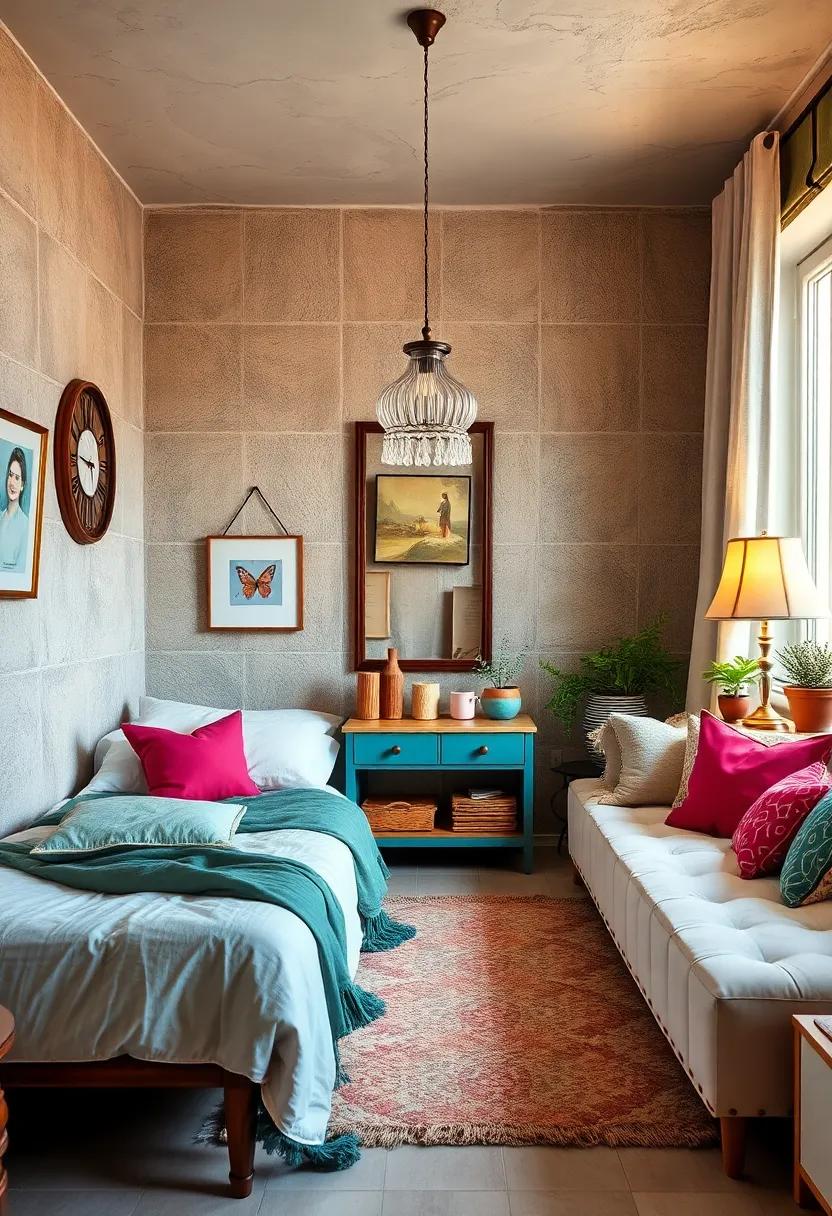 Vintage Finds: Incorporate unique vintage furniture pieces and decor for a charming eclectic vibe that adds character to the shared space