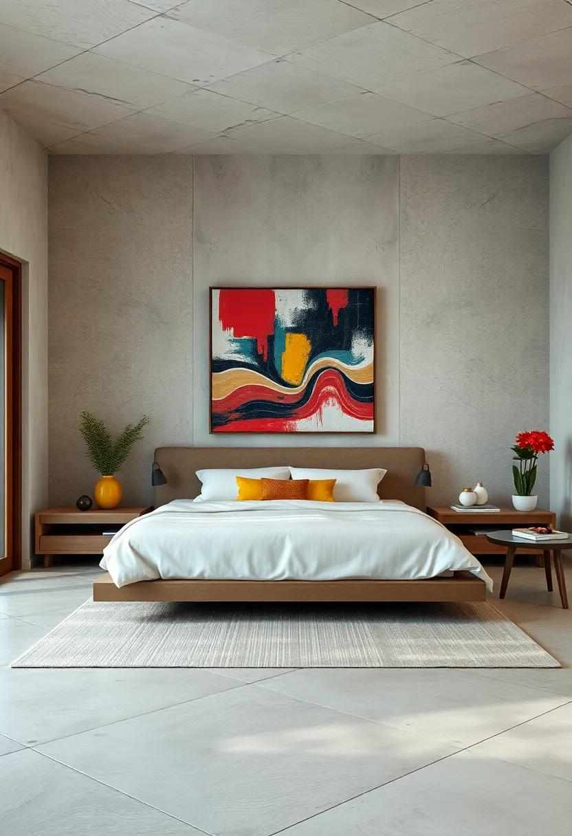 Keep wall decor to ⁣a minimum by showcasing one or⁢ two large​ art pieces ‍that‌ make ⁣a statement