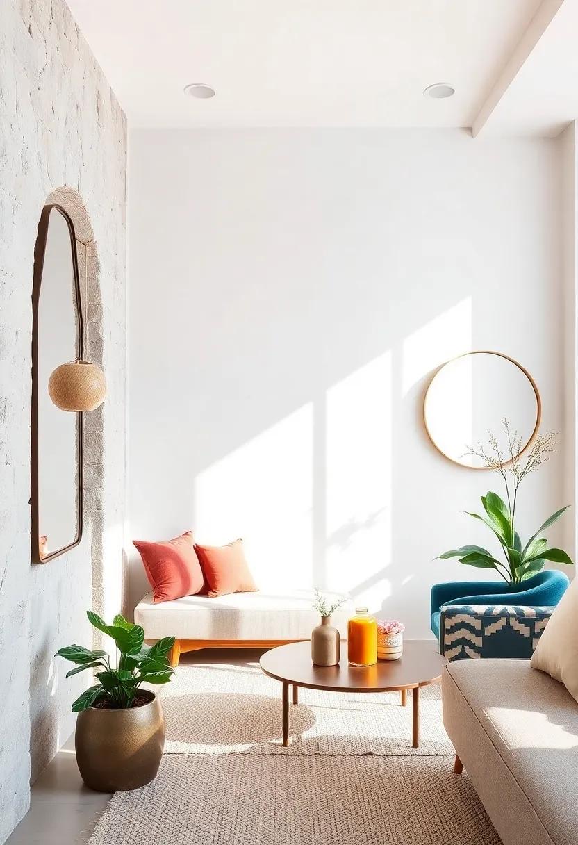 Incorporate Mirrors: Strategically placing mirrors can make⁤ a small ⁢room feel larger and​ brighter, reflecting⁣ light‍ and creating an illusion of depth