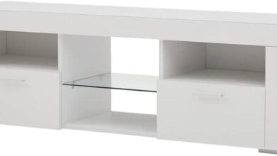 Our Review: Stylish White TV Stand with Vibrant LED Ambiance