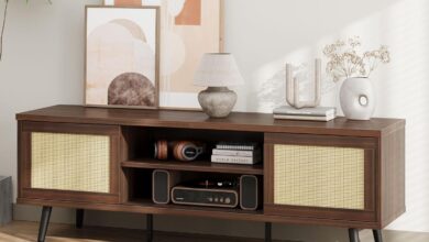 Why We Choose the Bestier Rattan TV Stand for Our Space