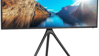 Our Take on the Universal Artistic Easel TV Stand for 45-65″ TVs