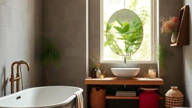 24 Inspiring Ideas for a Boho Bathroom with Cozy Floor Cushions