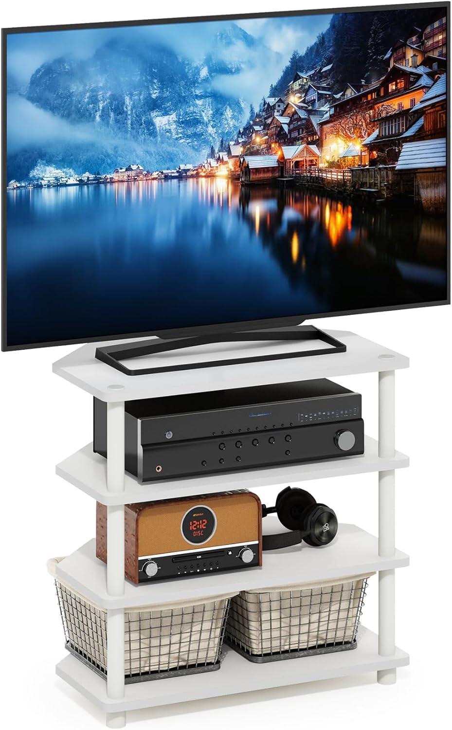 Our Take on the Furinno ECON 4-Tier TV Stand: Compact & Practical
