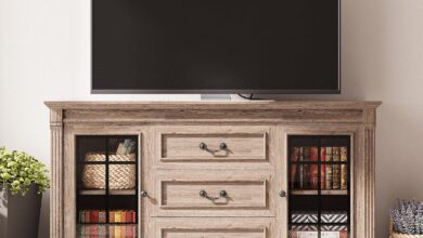 Our Take on the IRONCK Farmhouse TV Stand: Sturdy, Stylish, and Spacious